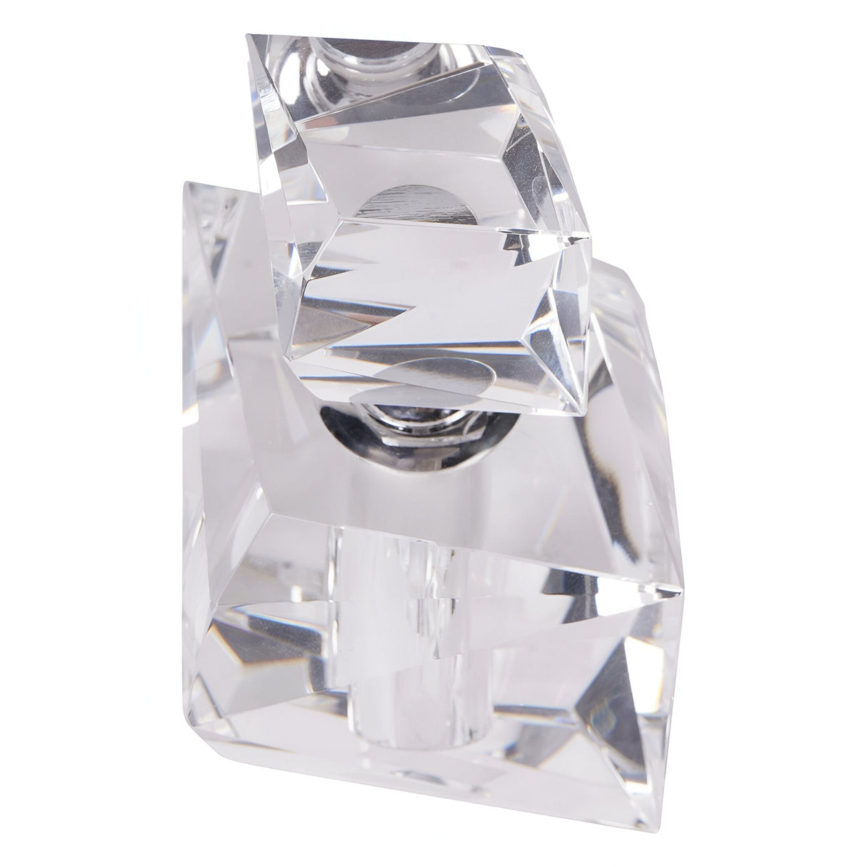 Laura Ashley Morcott Glass Faceted Decorative Bottle - Clear