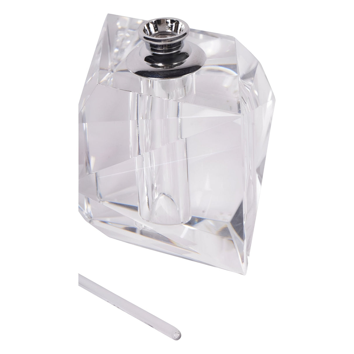 Laura Ashley Morcott Glass Faceted Decorative Bottle - Clear