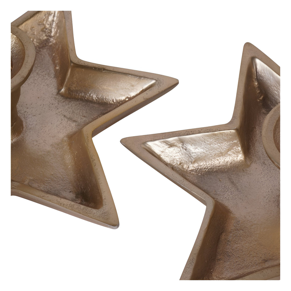 Laura Ashley Set of 3 Small Star Candle Holders - Gold