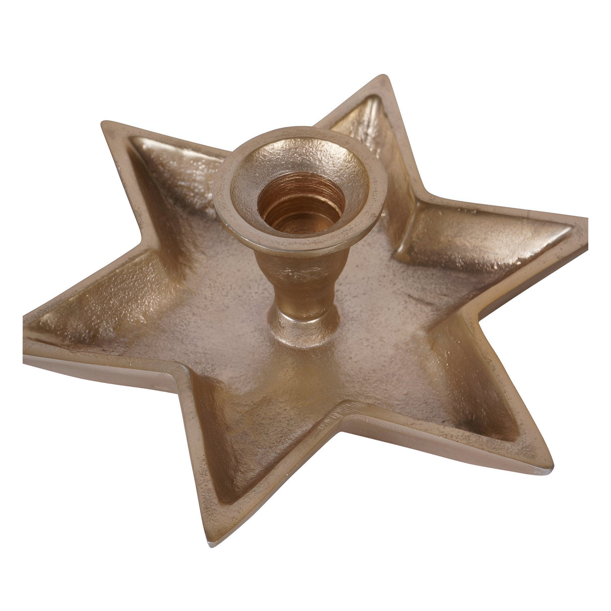 Laura Ashley Set of 3 Small Star Candle Holders - Gold