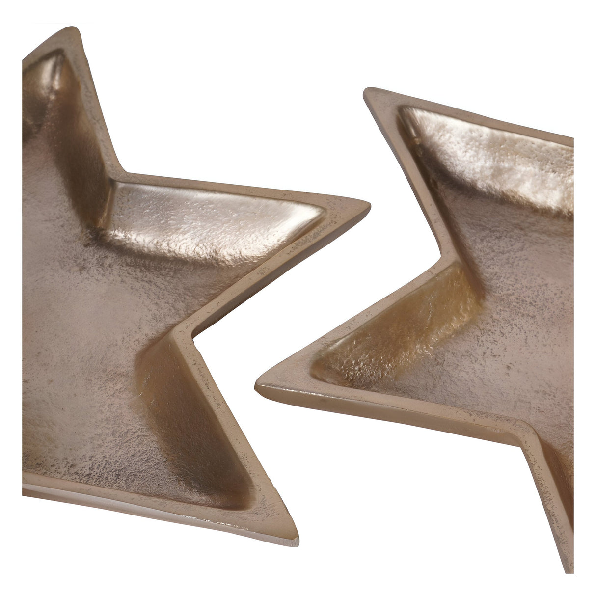 Laura Ashley Set of 2 Large Star Candle Holders - Gold