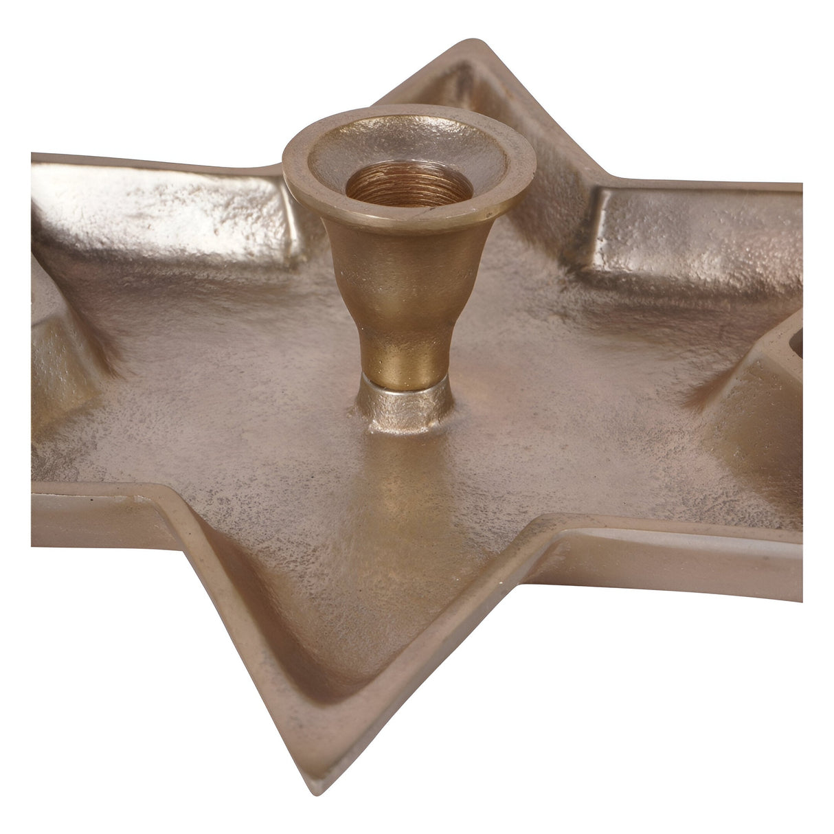 Laura Ashley Set of 2 Large Star Candle Holders - Gold