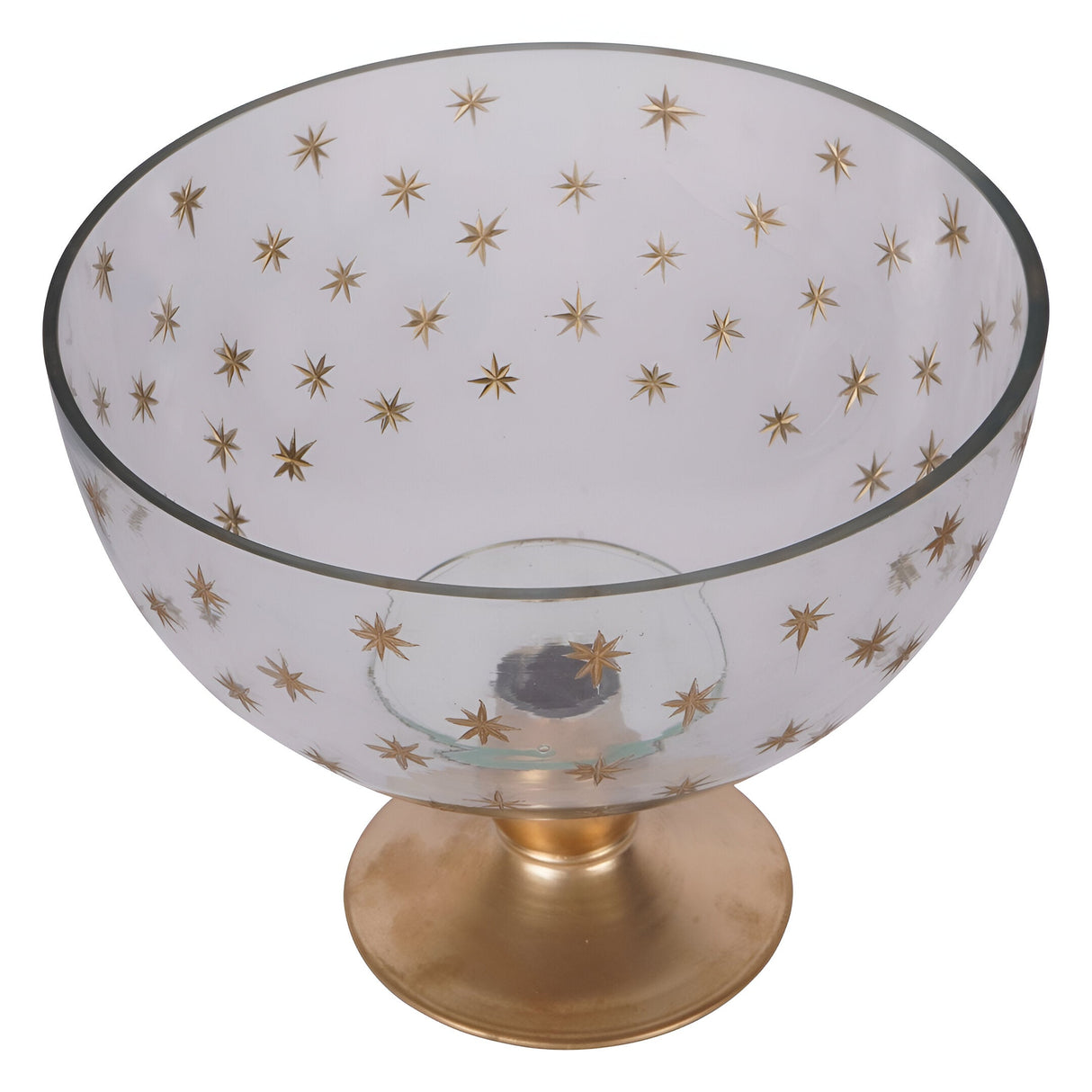 Laura Ashley Stars Glass Bowl - Gold
