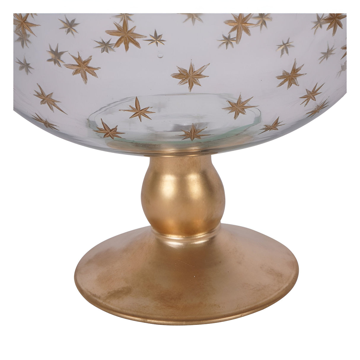 Laura Ashley Stars Glass Bowl - Gold