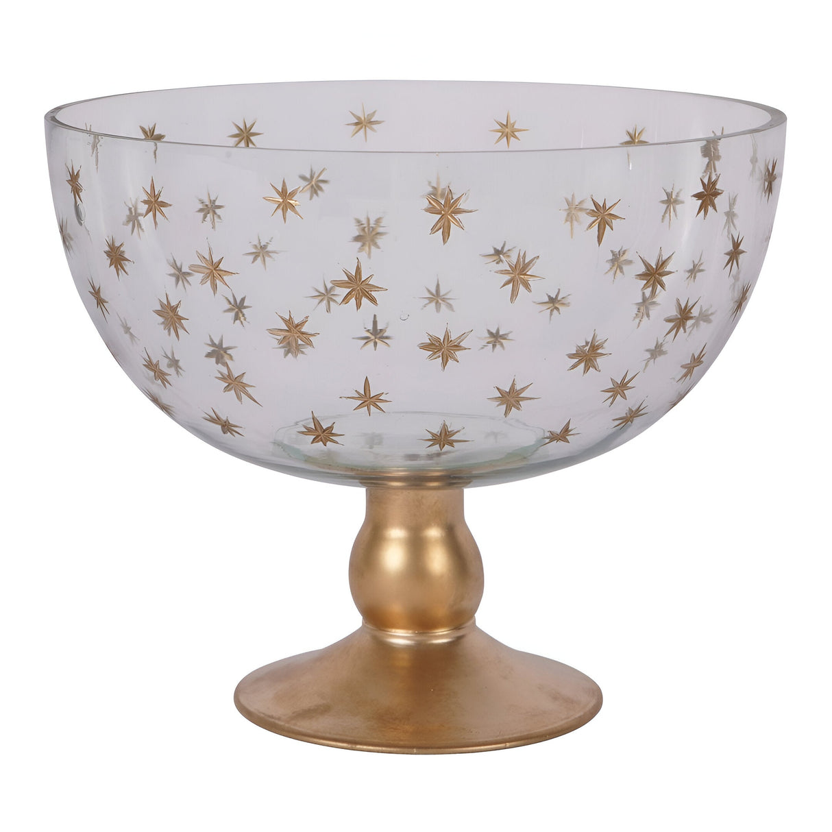Laura Ashley Stars Glass Bowl - Gold