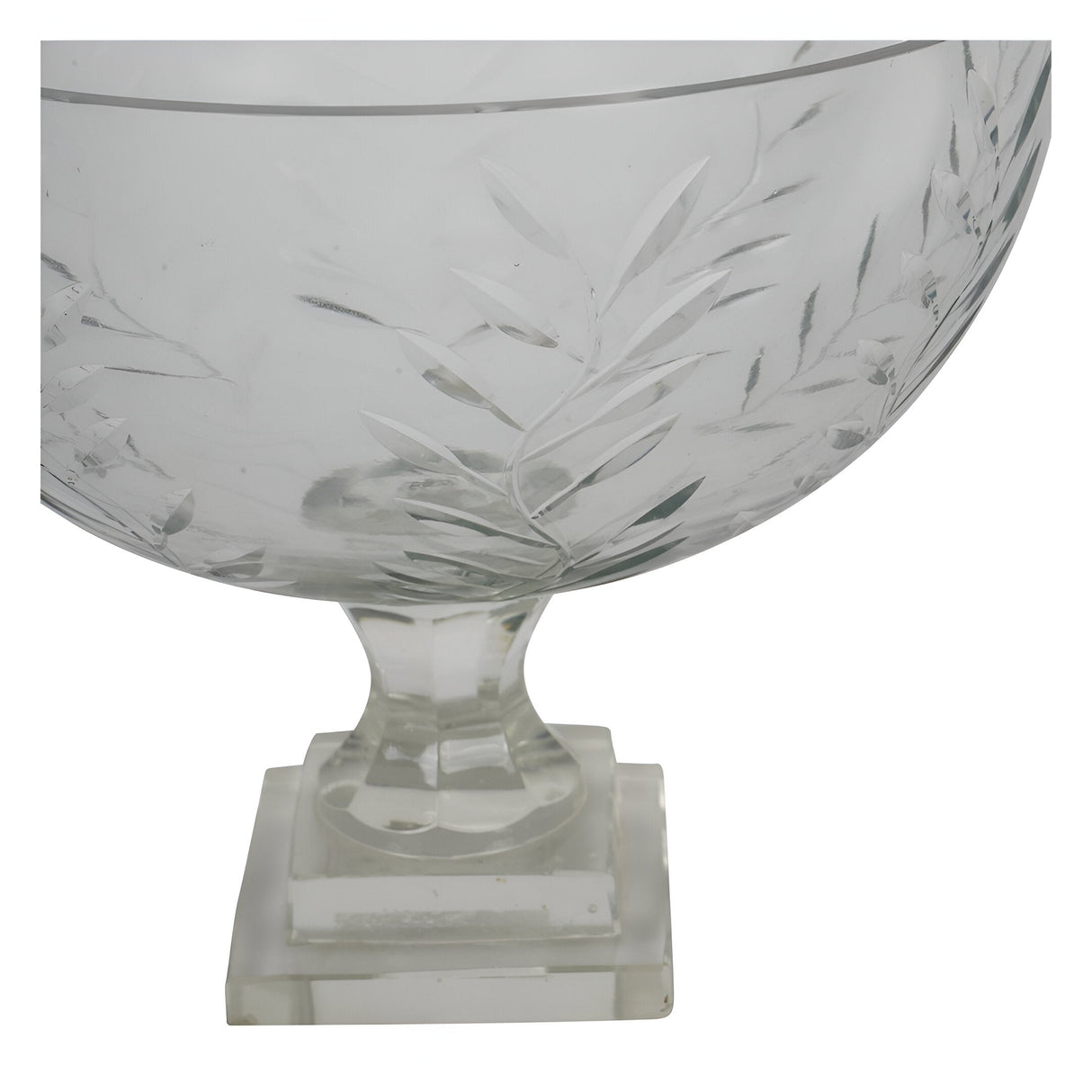 Laura Ashley Glass Cut Bowl - Clear