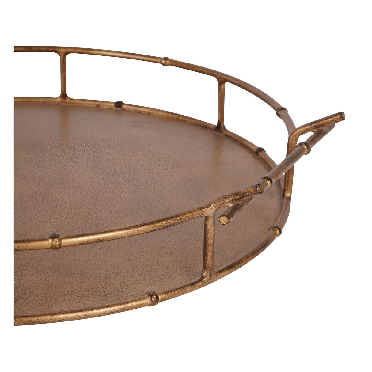 Laura Ashley Astaire Bamboo Tray Set of 2 Mini & Small - Brass