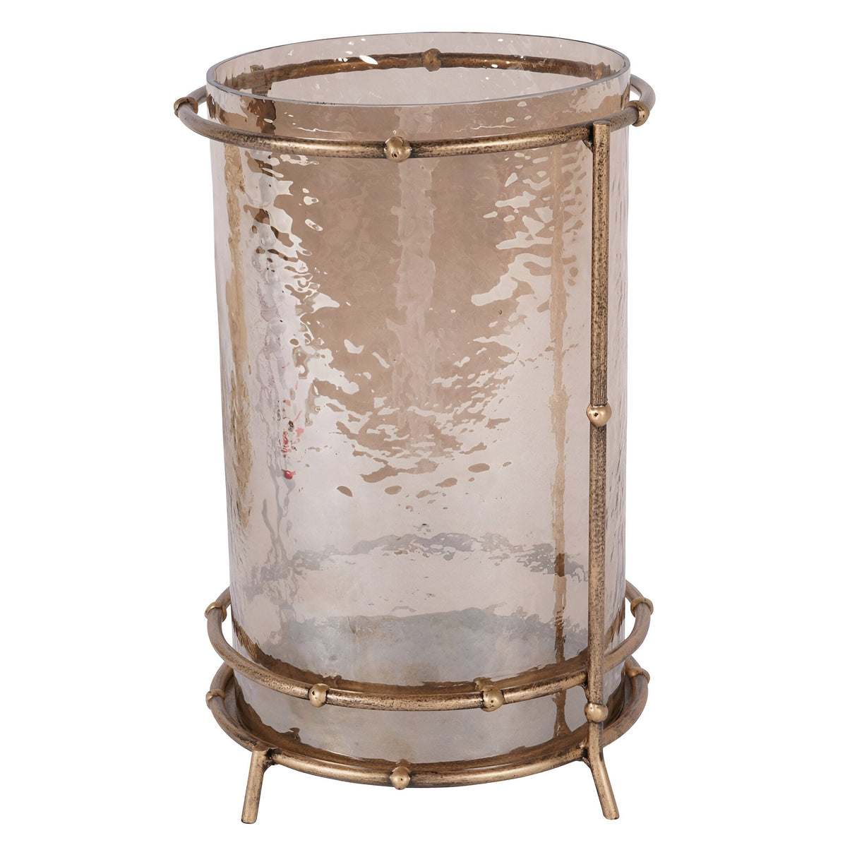 Laura Ashley Astaire Bamboo Table Hurricanes Large - Gold