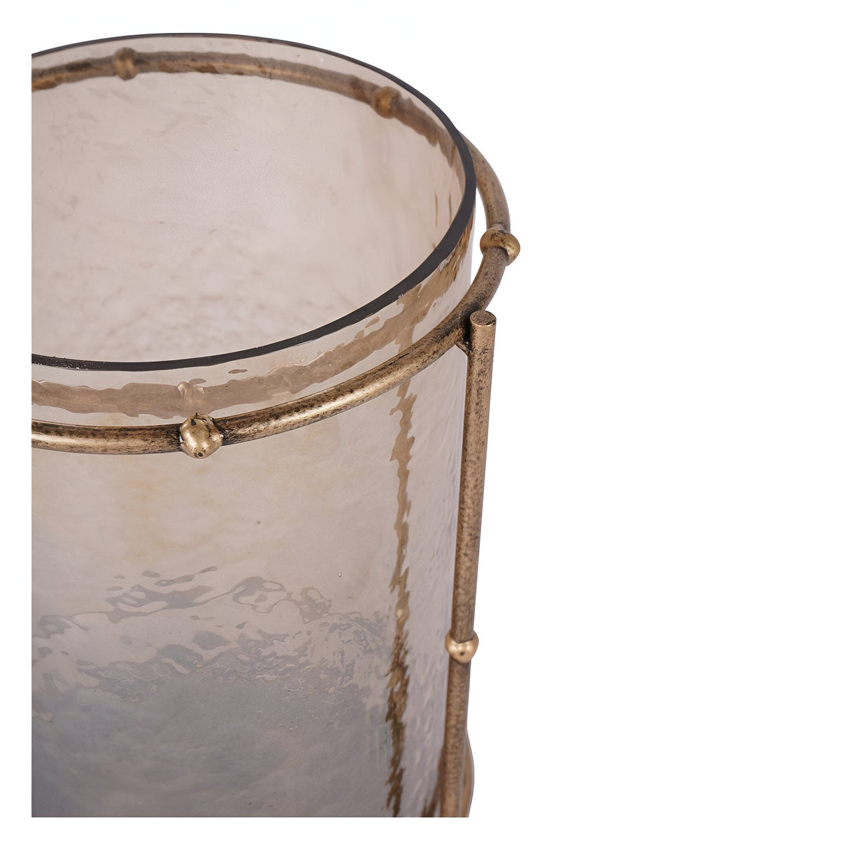 Laura Ashley Astaire Bamboo Table Hurricanes Large - Gold