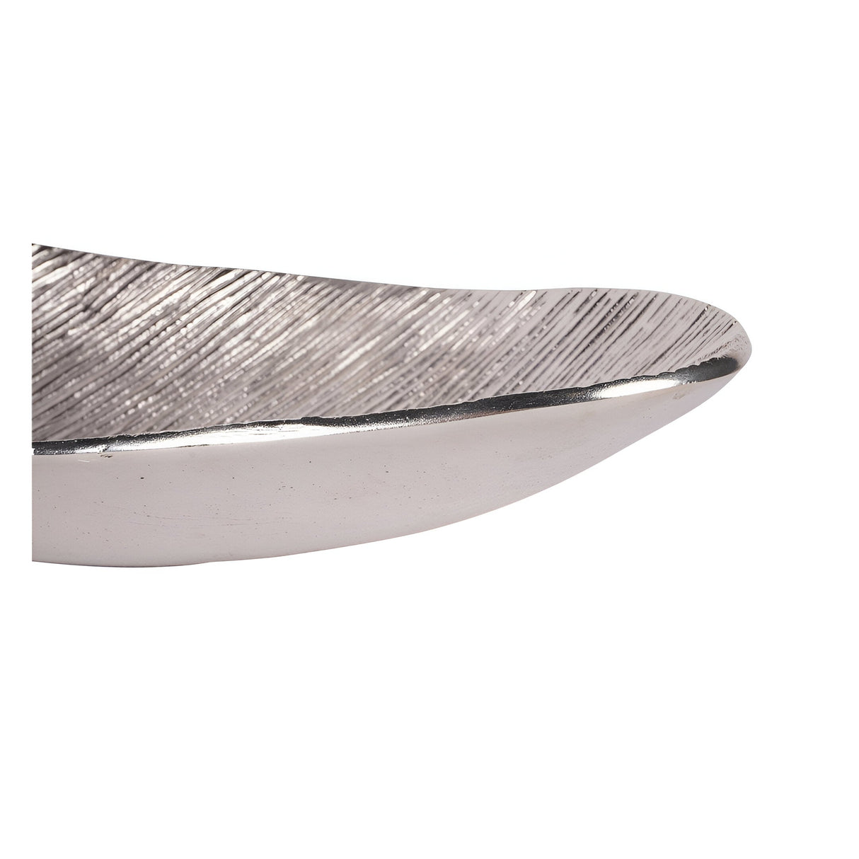 Laura Ashley Albury Leaf Oval Bowl - Silver