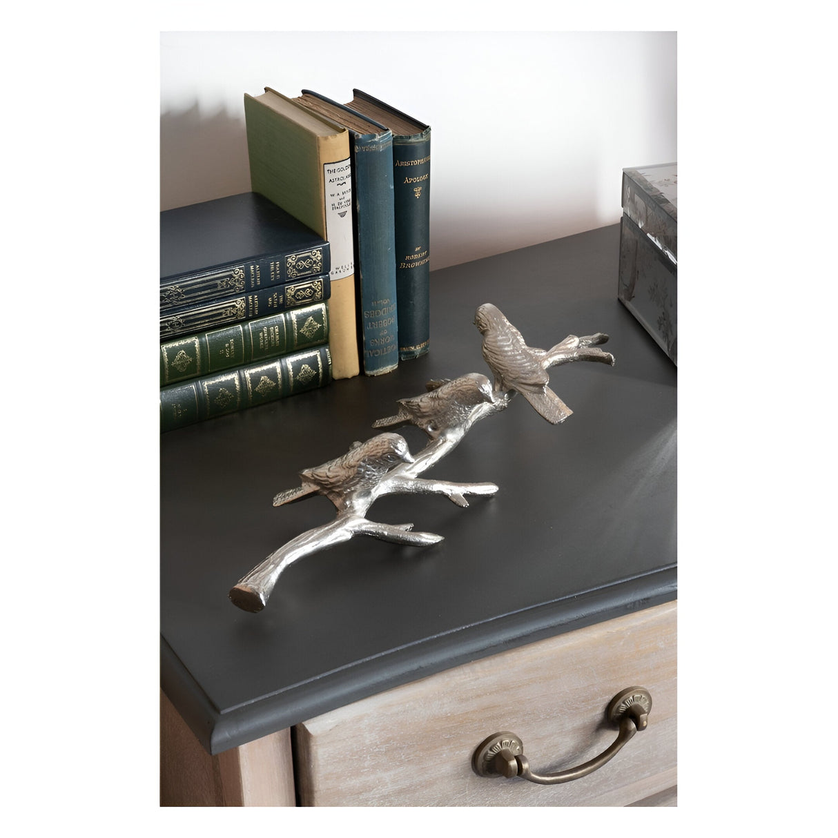 Laura Ashley Silver Marla Perching Birds Figurine - 41cm