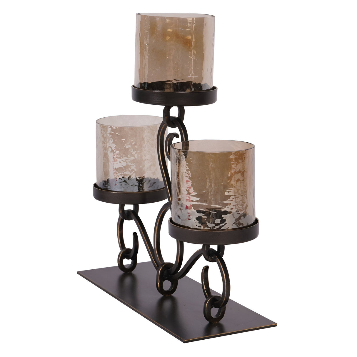 Laura Ashley Esther 3 Light Candle Holder - Gold