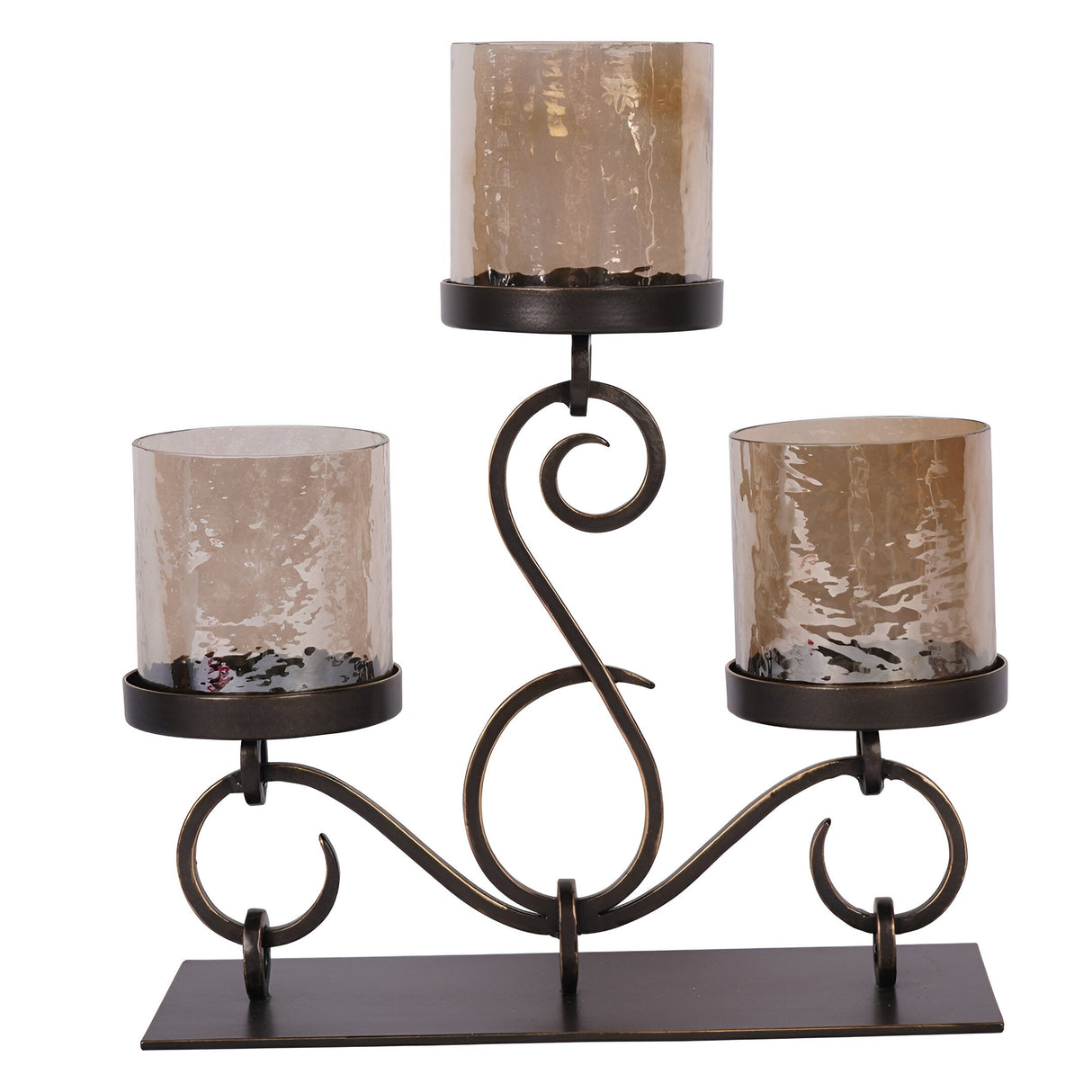 Laura Ashley Esther 3 Light Candle Holder - Gold