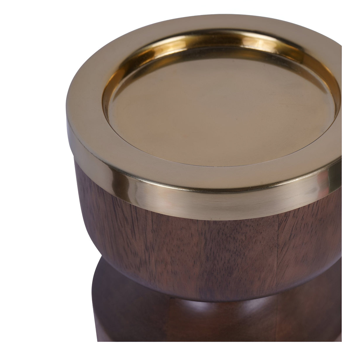 Amalfi Wooden Pillar Holder 31cm - Brown