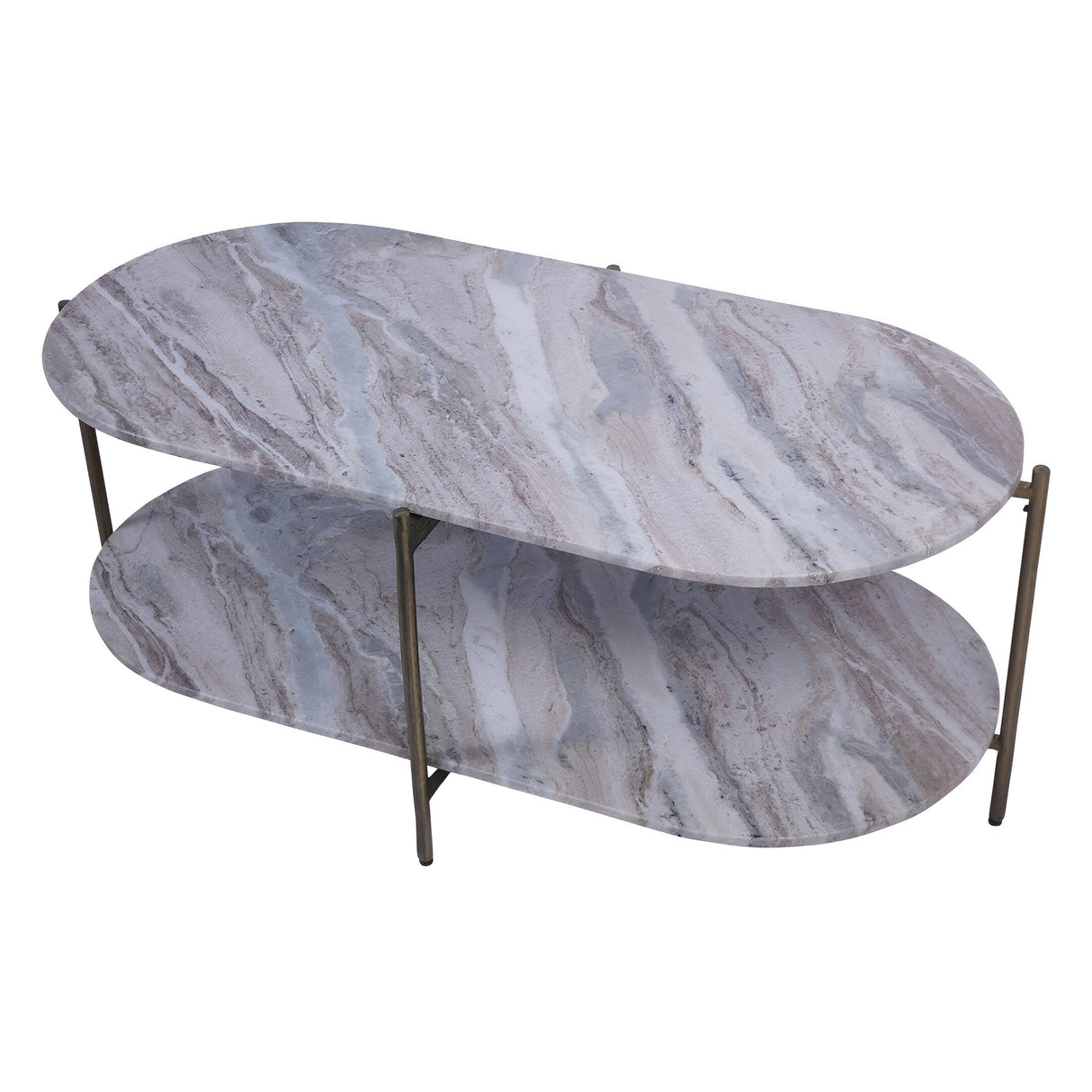 Toronto Marble Top & Base Coffee Table - Grey