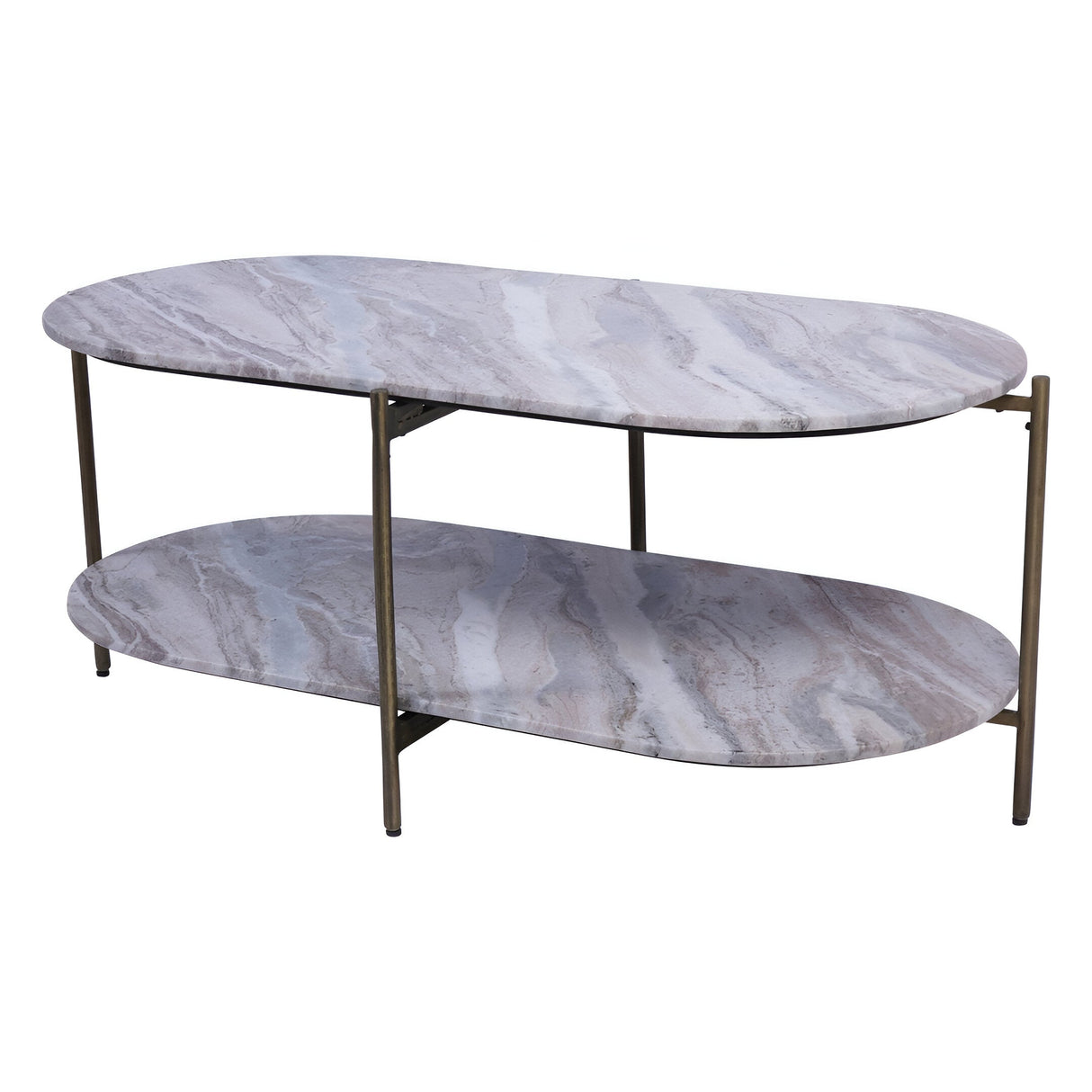 Toronto Marble Top & Base Coffee Table - Grey