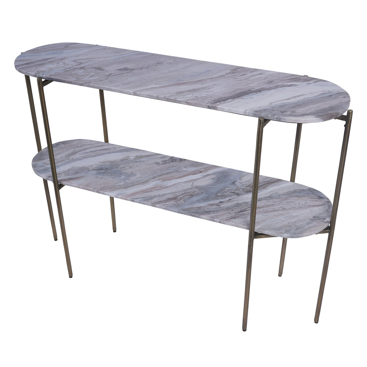 Toronto Marble Top & Base Console Table - Grey