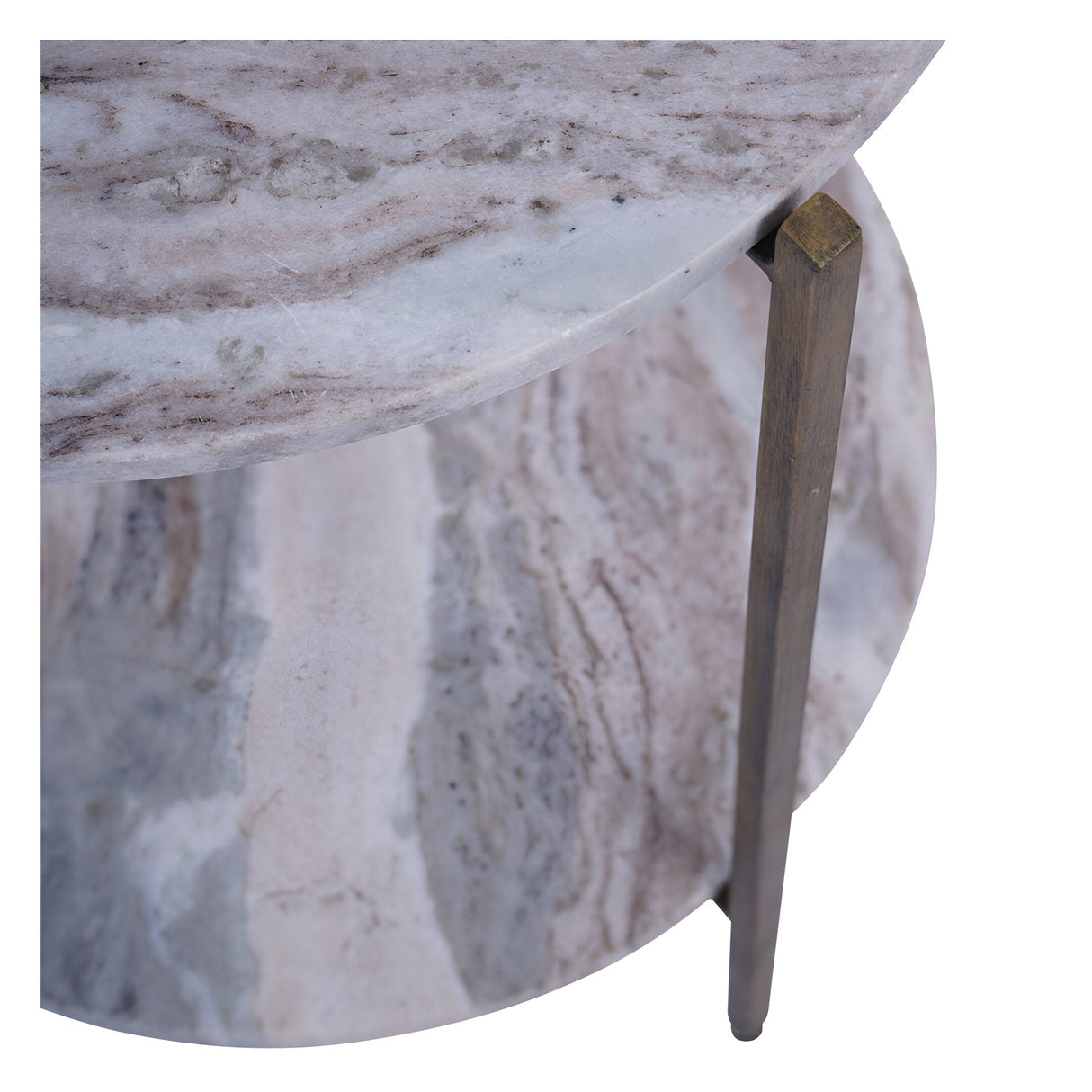 Toronto Marble Top & Base Side Table - Grey
