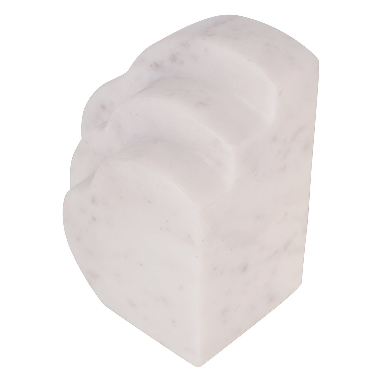 Genoa Marble Cloud Bookends - White