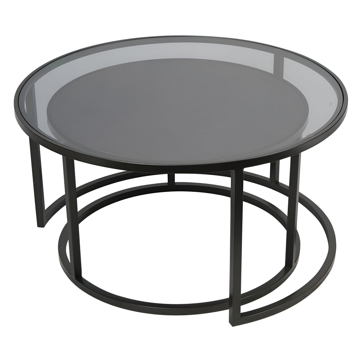 Turner Set of 2 Nesting Coffee Tables - Black