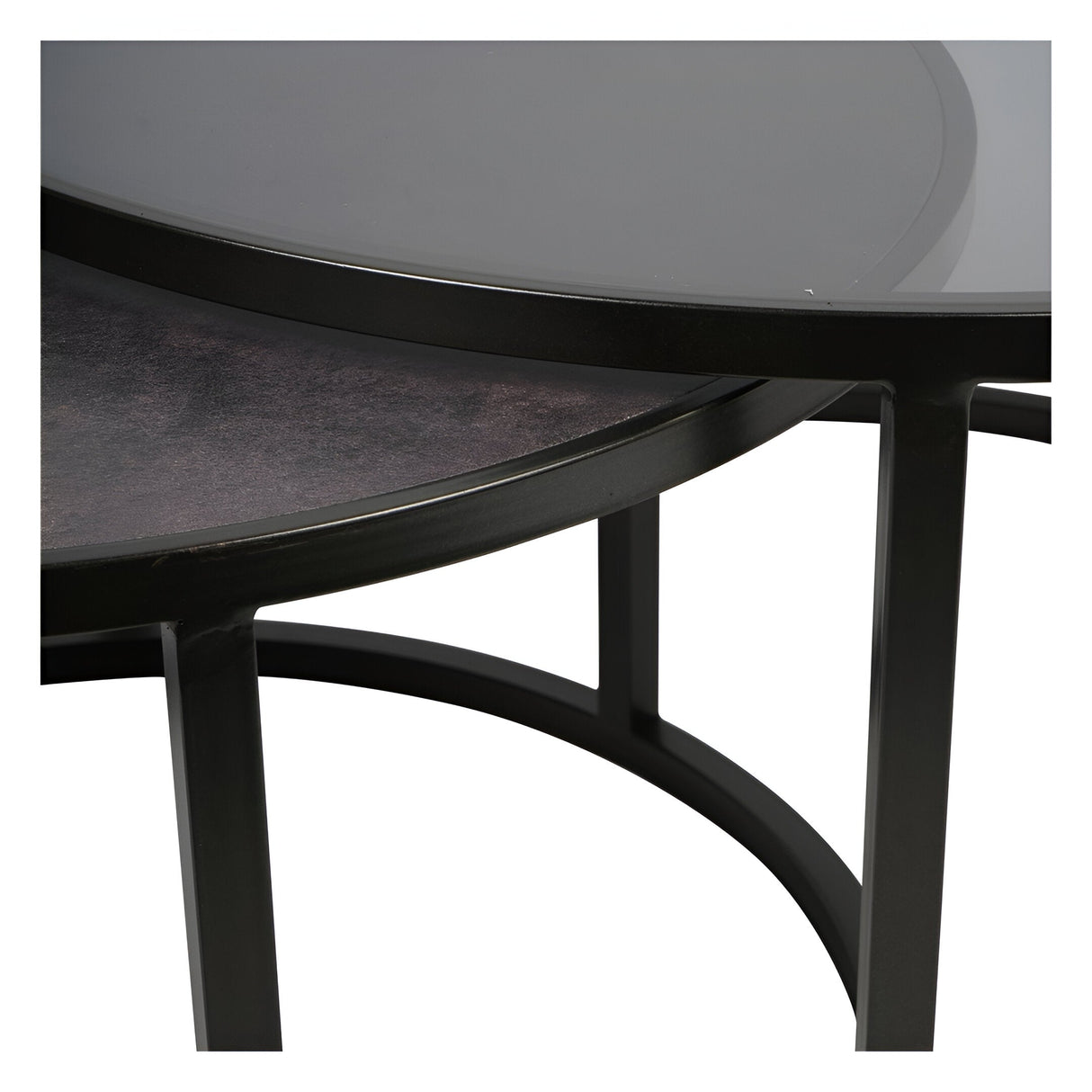 Turner Set of 2 Nesting Coffee Tables - Black
