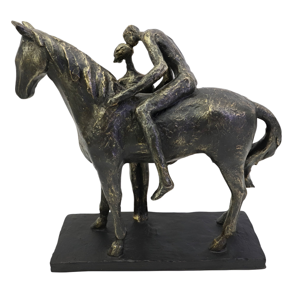 Kissing Couple Horse Figurine - 24.4cm