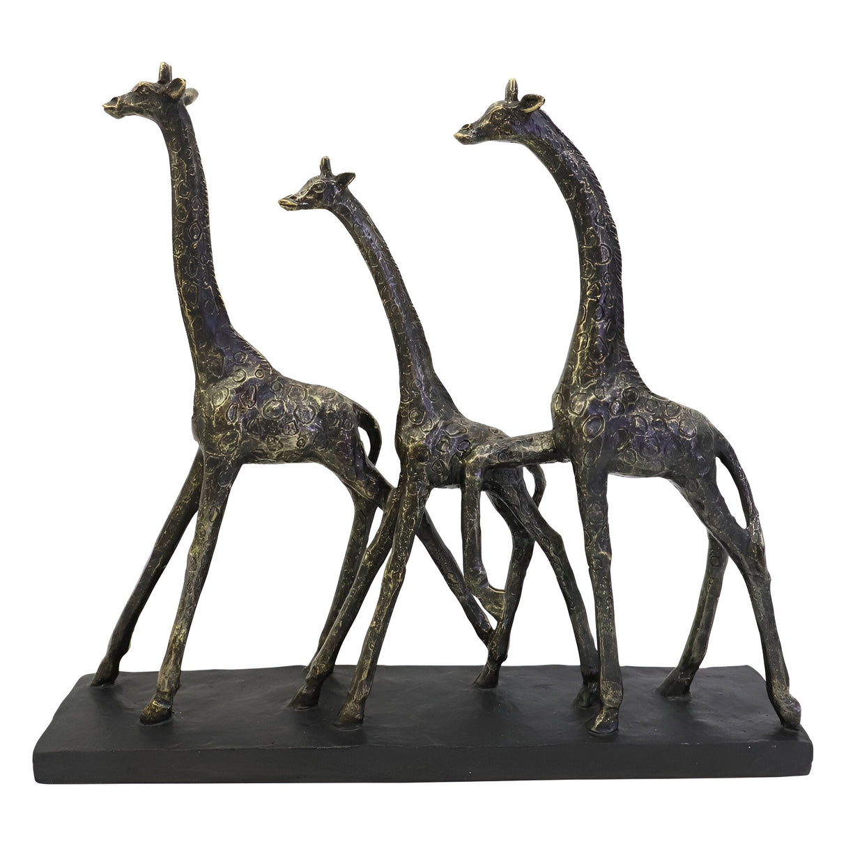 Family Of 3 Giraffes Figurine - 33.7cm
