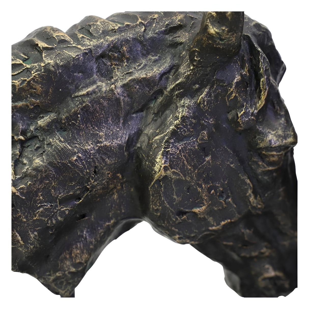 Nuzzling Bay Horse Heads Figurine - 36.7cm