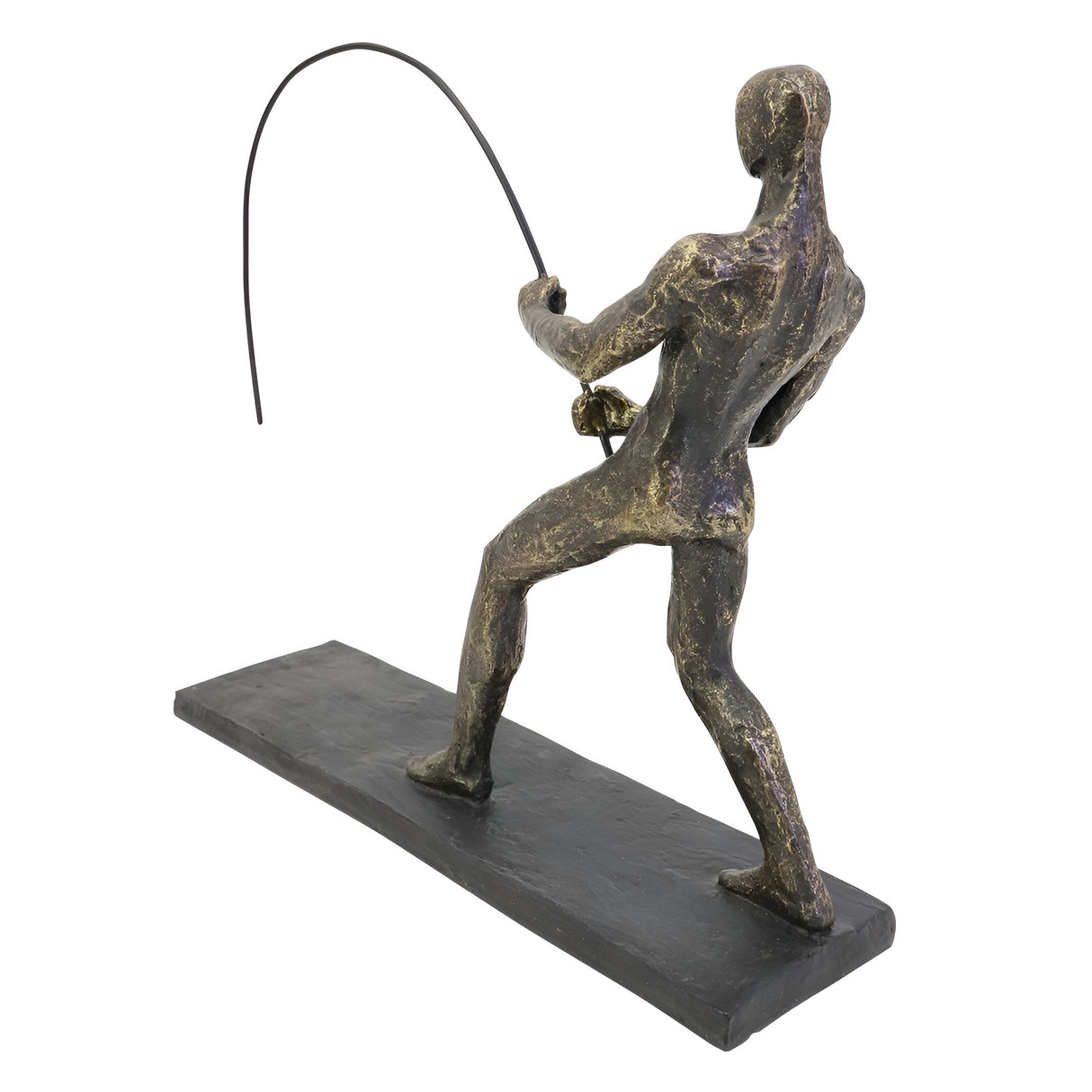 Fishing Figurine On Stand - 29.9cm