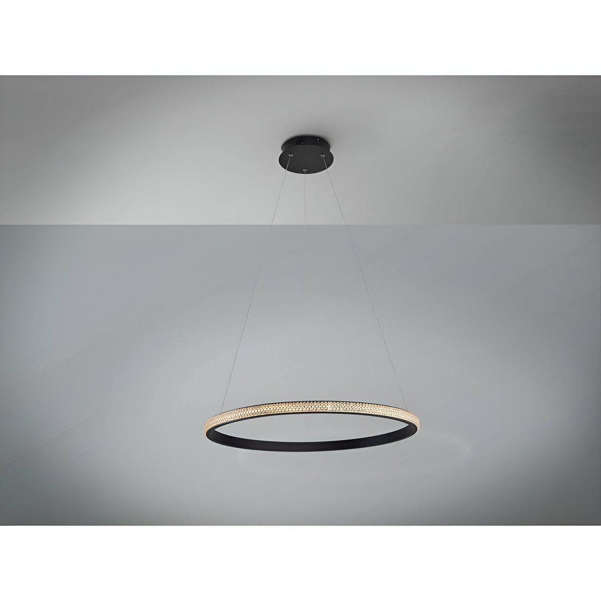 Ring LED Circular Suspension Light 25W 3000K - Black