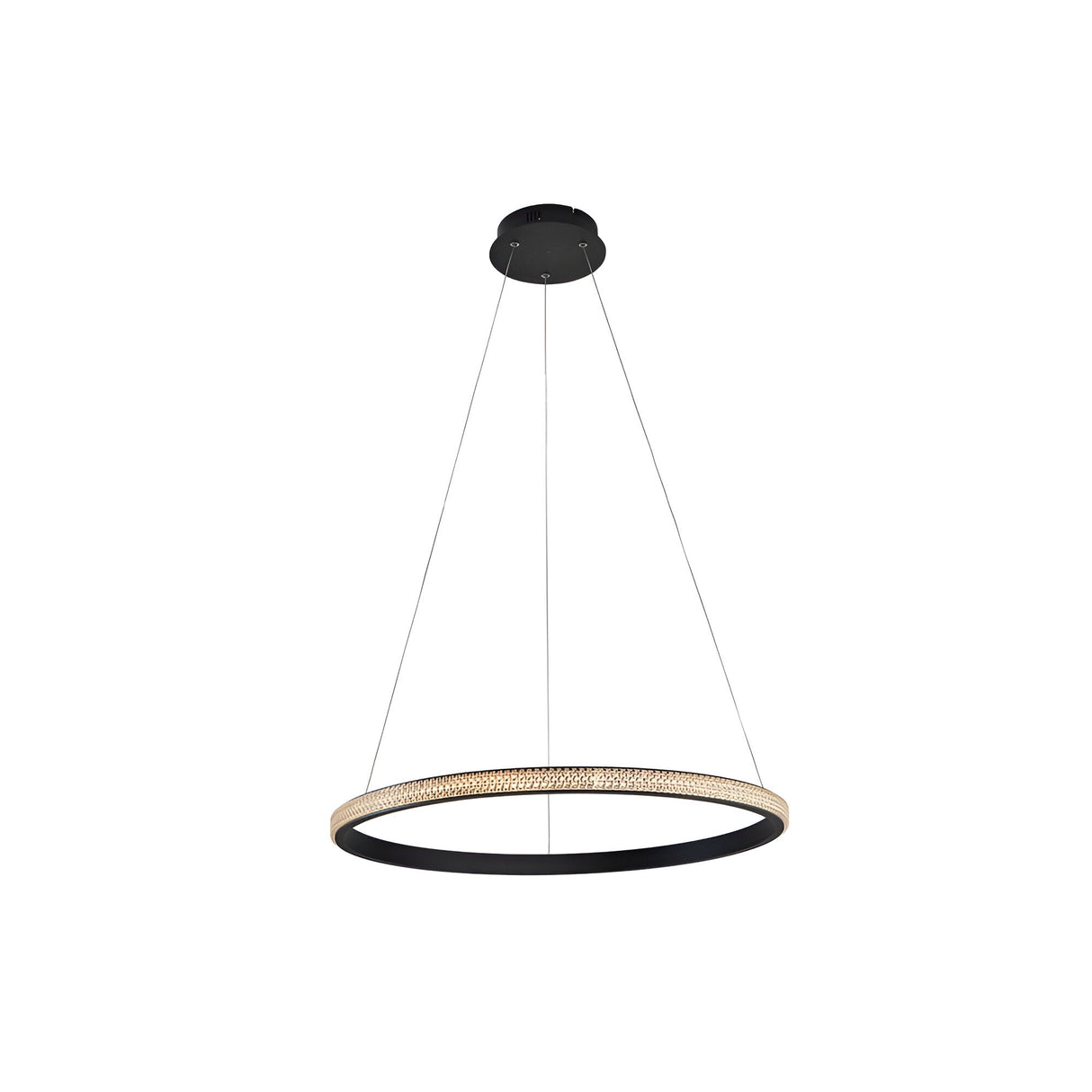 Ring LED Circular Suspension Light 25W 3000K - Black