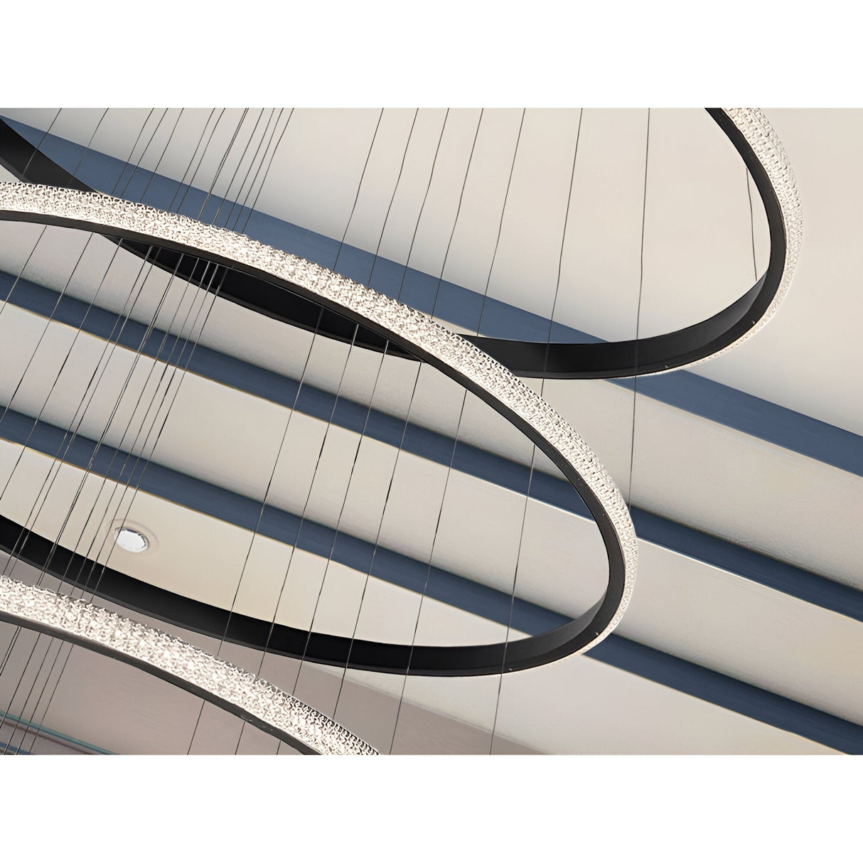 Ring Dimmable LED Suspension Light 4000K - Black (With Remote Control)