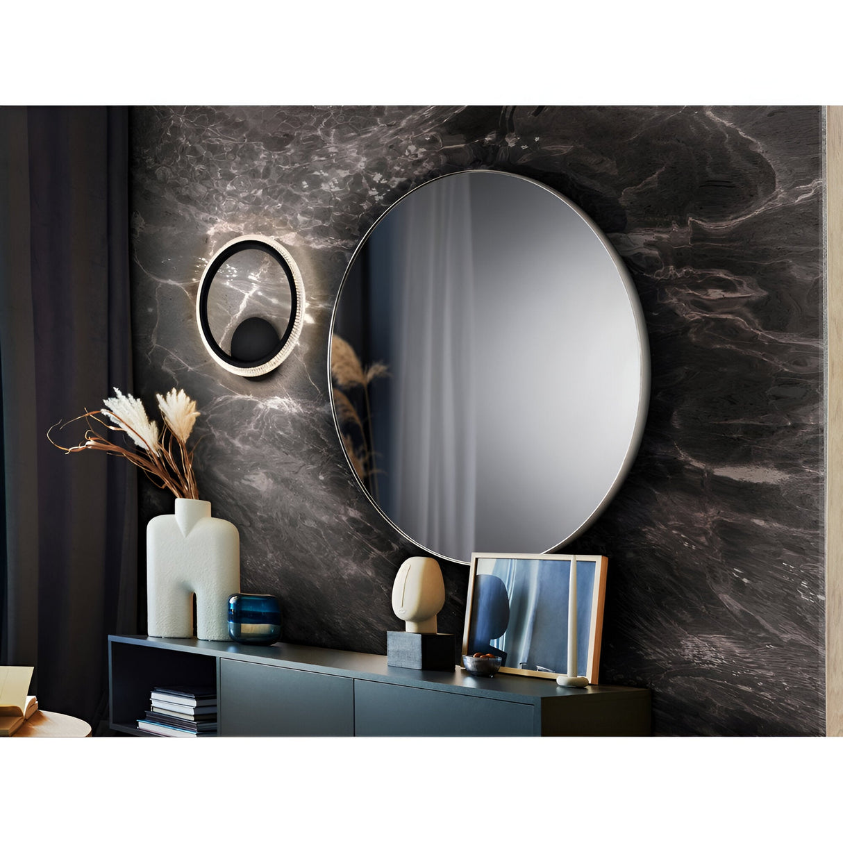 Ring LED Wall/Flush Ceiling Light 14W 3000K - Matte Black