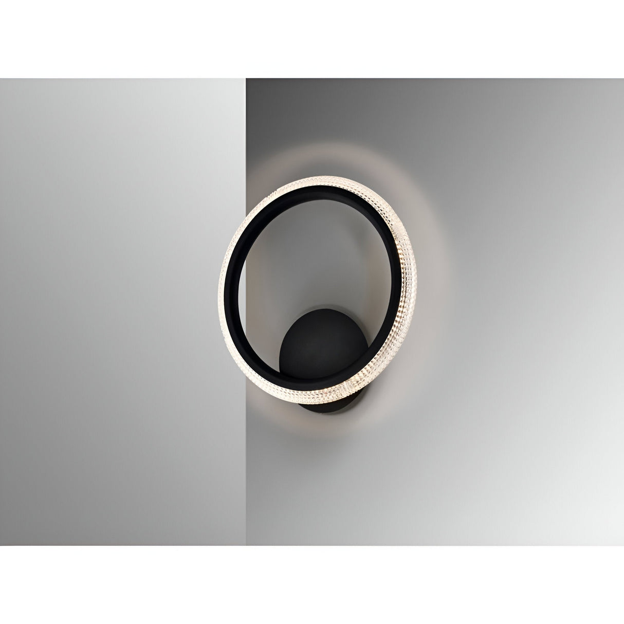 Ring LED Wall/Flush Ceiling Light 14W 3000K - Matte Black