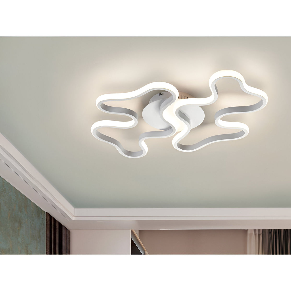 Marea Large LED Wall/Flush Ceiling Light 14W 3000K - Sandblasted White