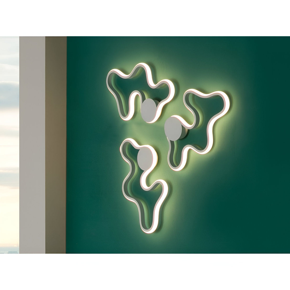 Marea Small LED Wall/Flush Ceiling Light 14W 3000K - Sandblasted White