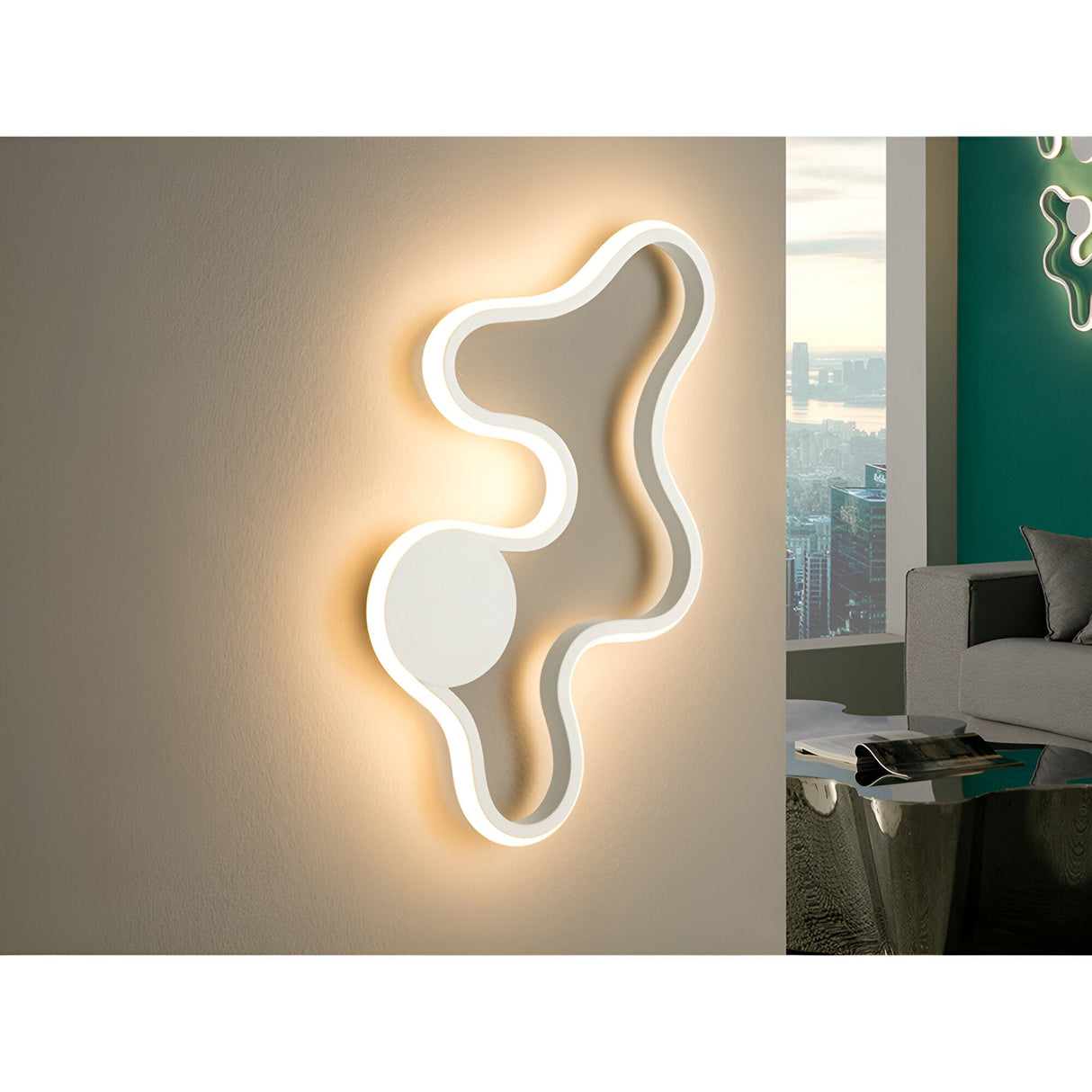 Marea Small LED Wall/Flush Ceiling Light 14W 3000K - Sandblasted White