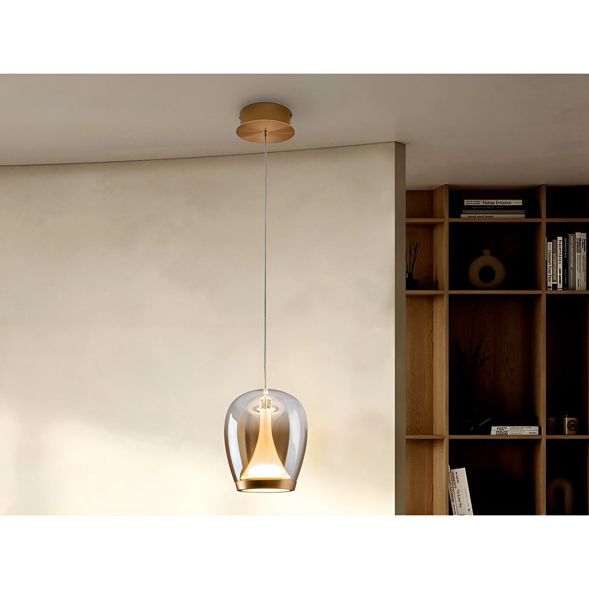 Suspiro LED Small Glass Pendant Light 15W 3000K - Ambler