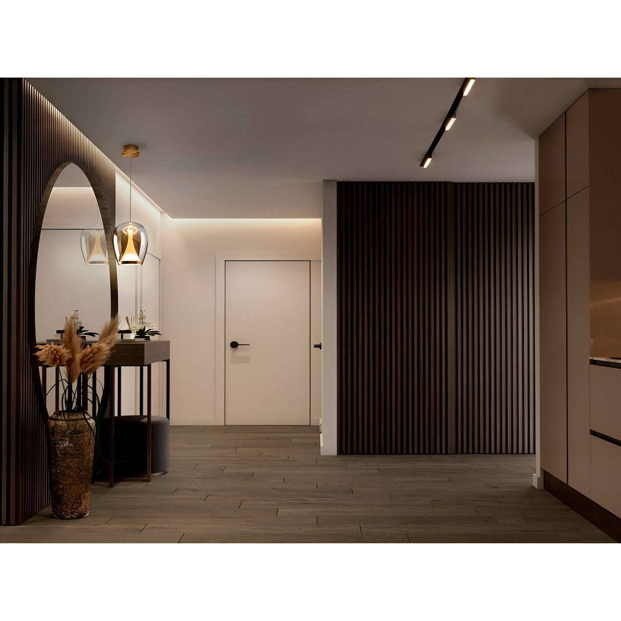 Suspiro LED Large Glass Pendant Light 20W 3000K - Amber