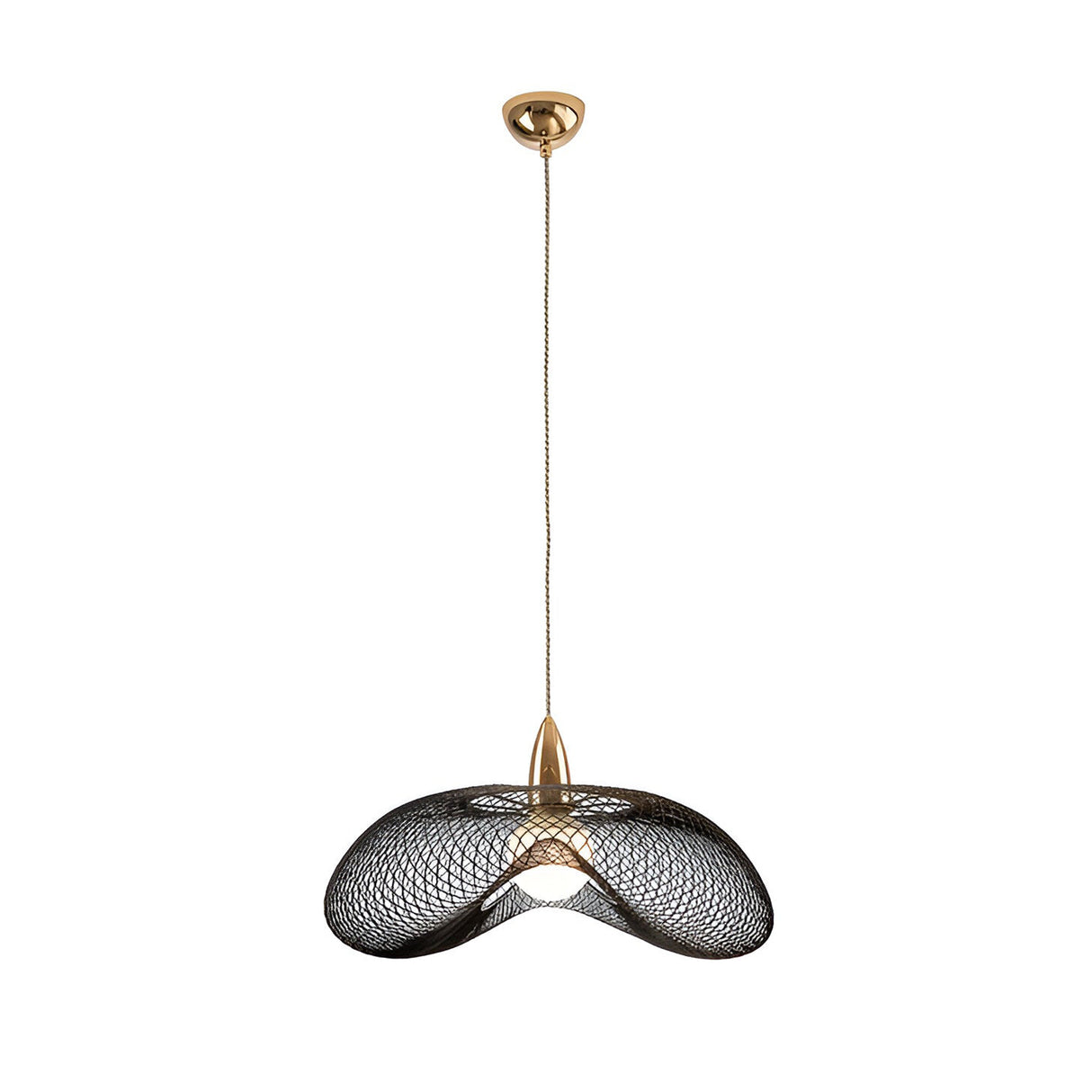 Forma Large 1 Light Pendant - Gold/Black