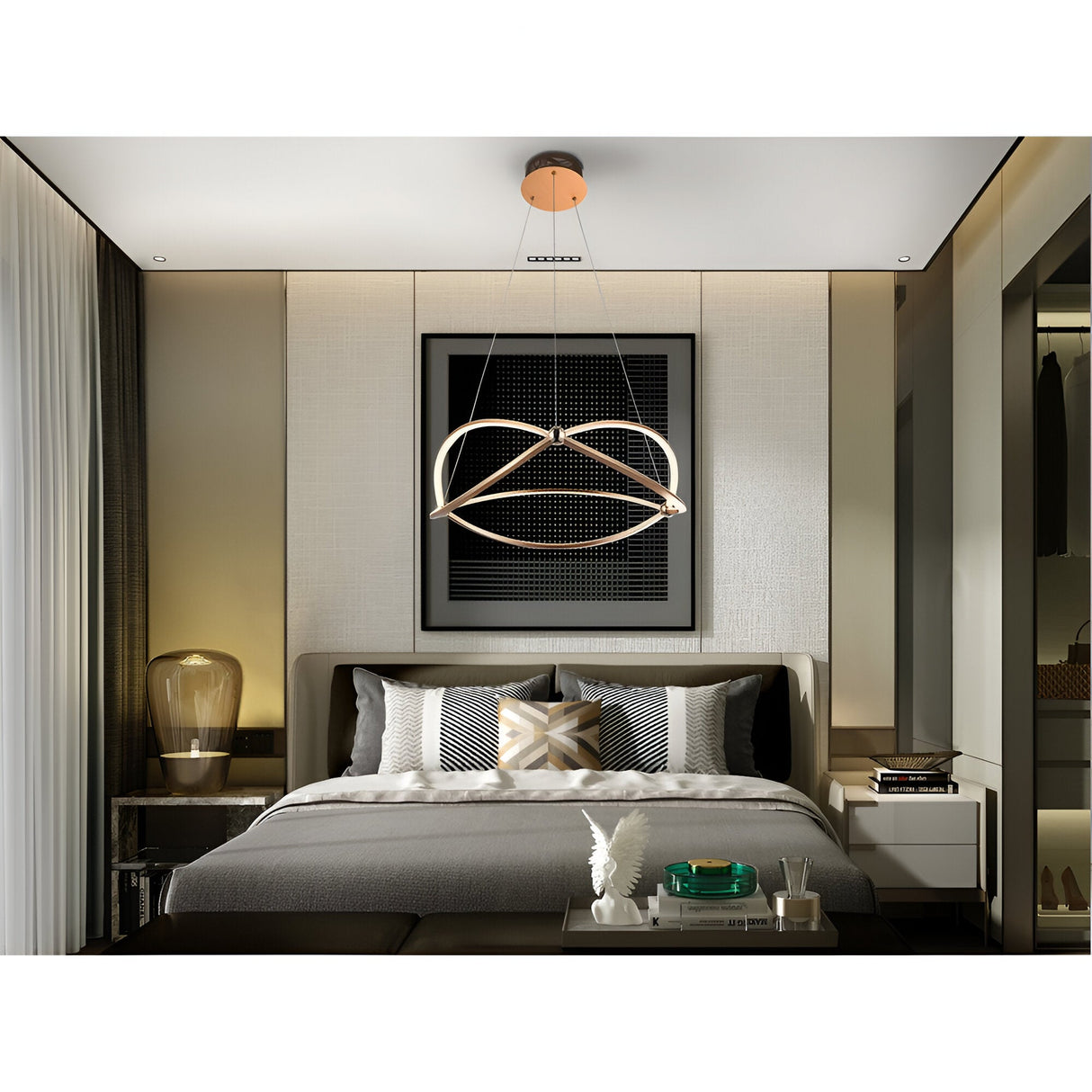 Ocellis LED Suspension Light 45K 3000K - Rose Gold