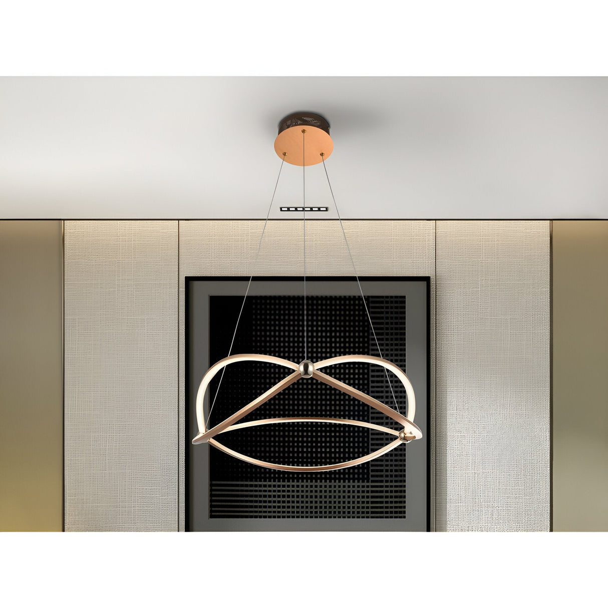 Ocellis LED Suspension Light 45K 3000K - Rose Gold