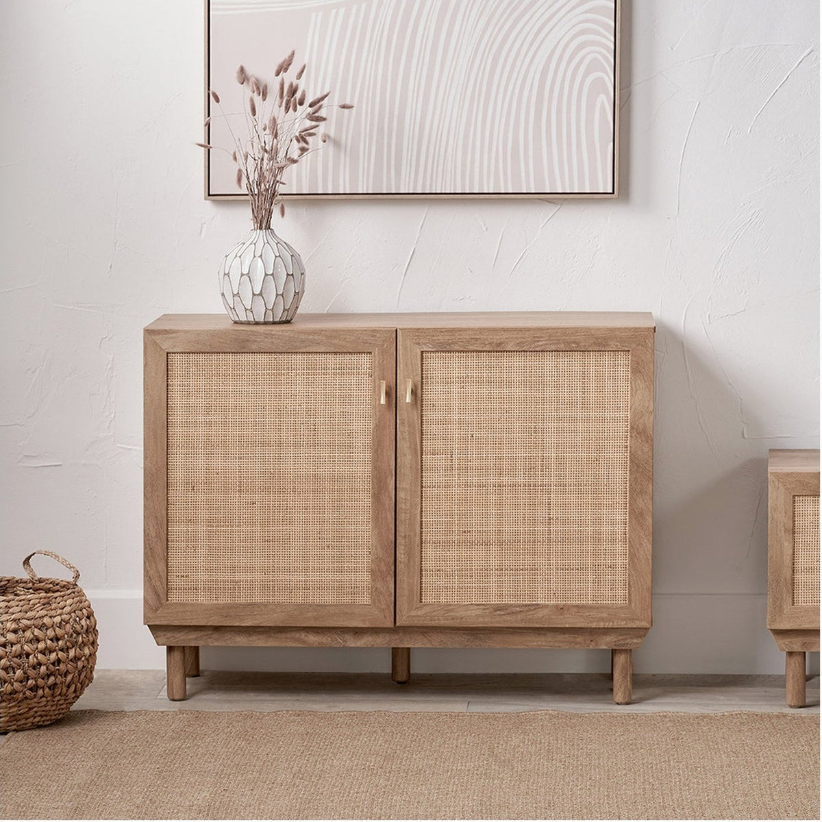Henrik Rattan 2 Door Cabinet - 80cm