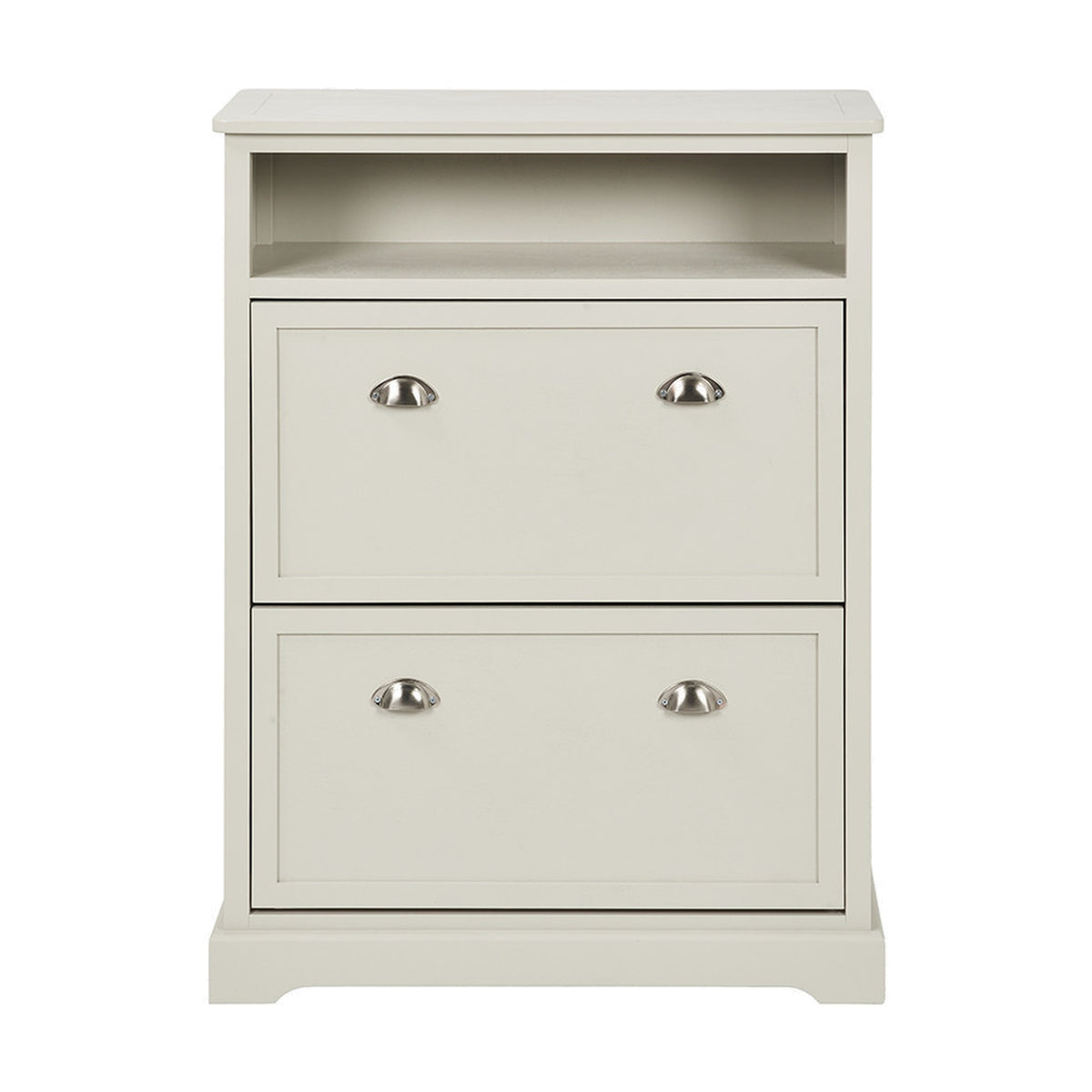 Croft Linen Pine Shoe Storage Shelving Unit - 106cm