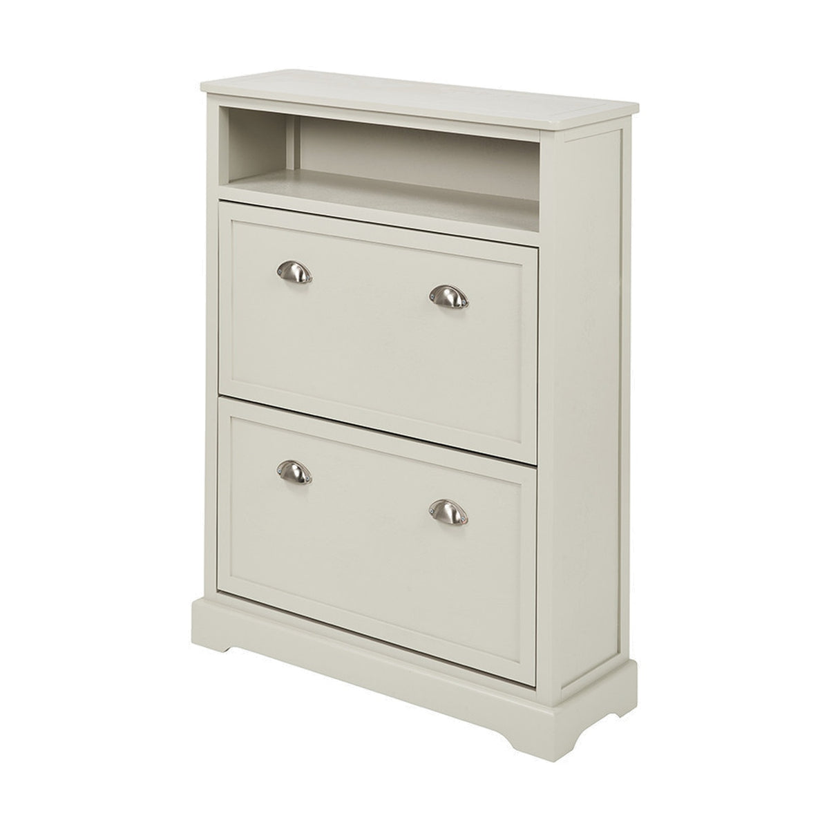 Croft Linen Pine Shoe Storage Shelving Unit - 106cm