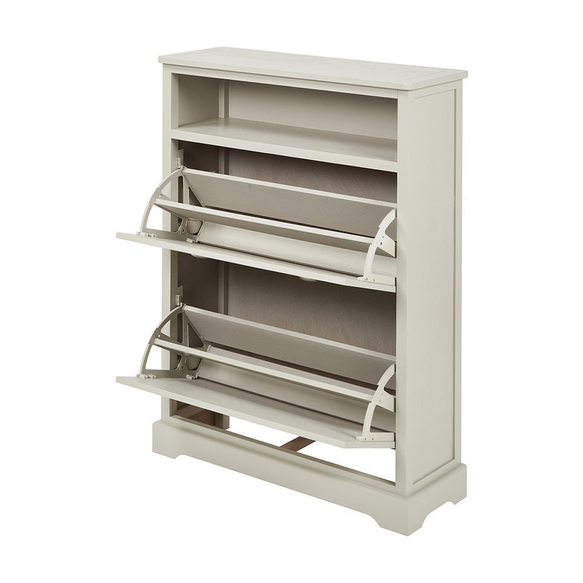 Croft Linen Pine Shoe Storage Shelving Unit - 106cm