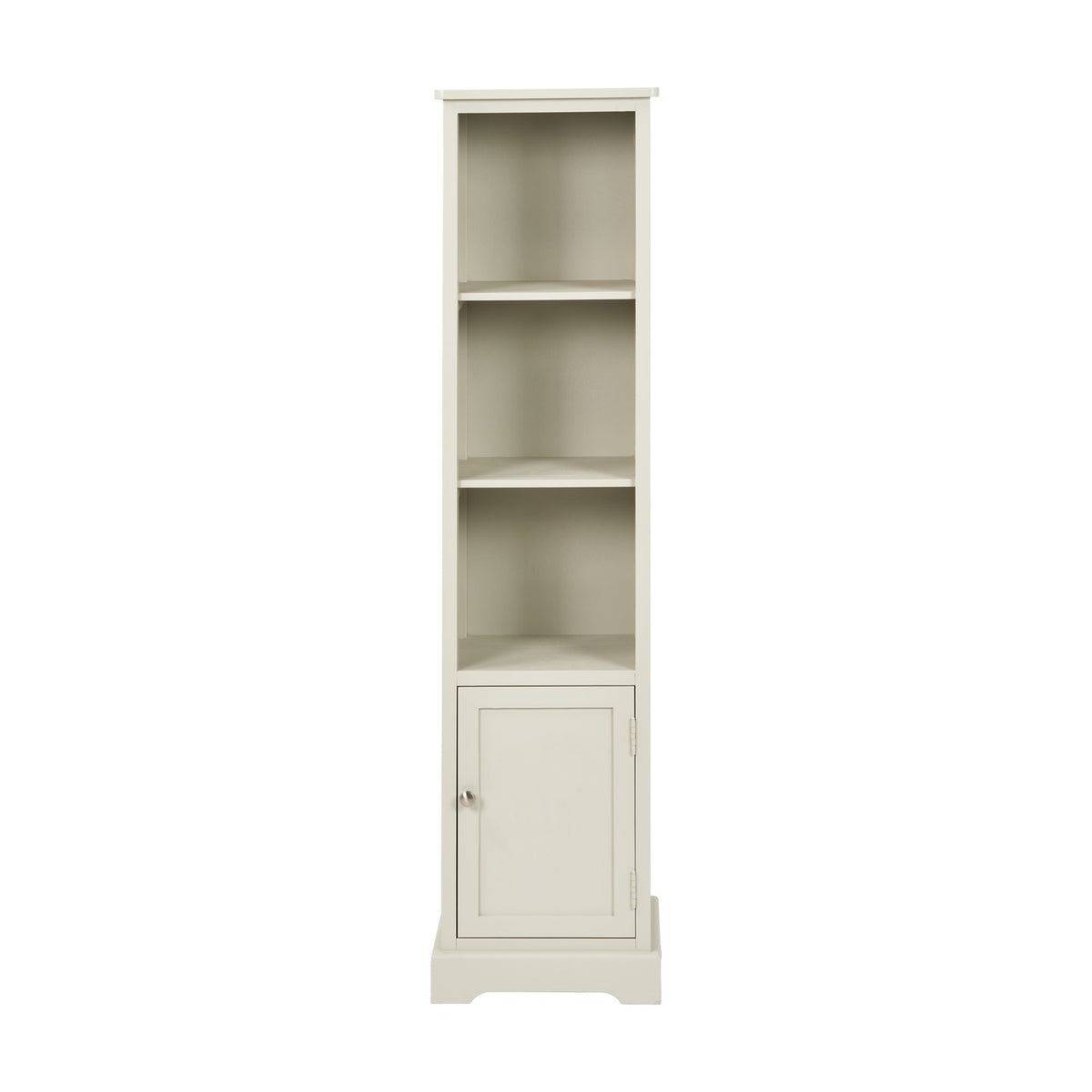 Croft Linen Pine Slim 1 Door 3 Shelf Shelving Unit - 153cm