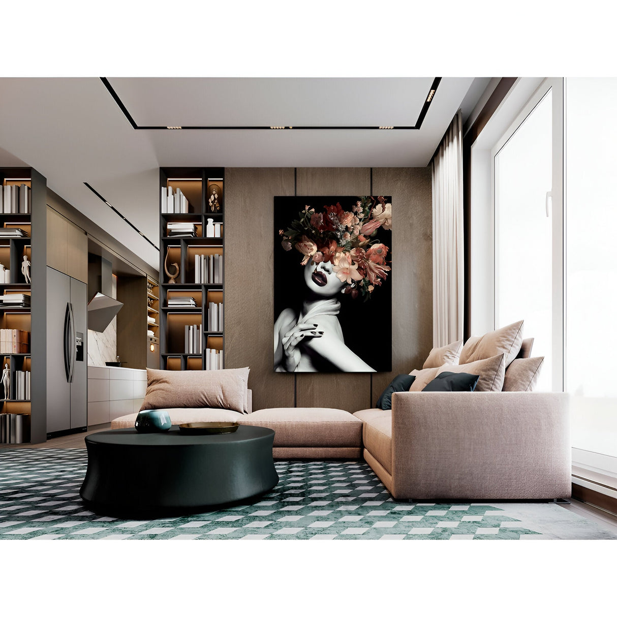 Silene Monochrome Portrait Photography Print – 100x150cm