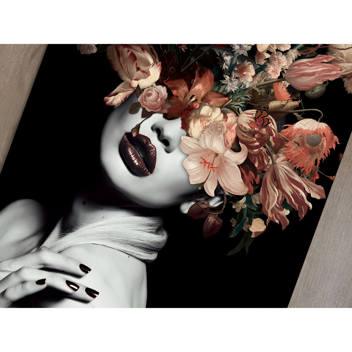 Silene Monochrome Portrait Photography Print – 100x150cm