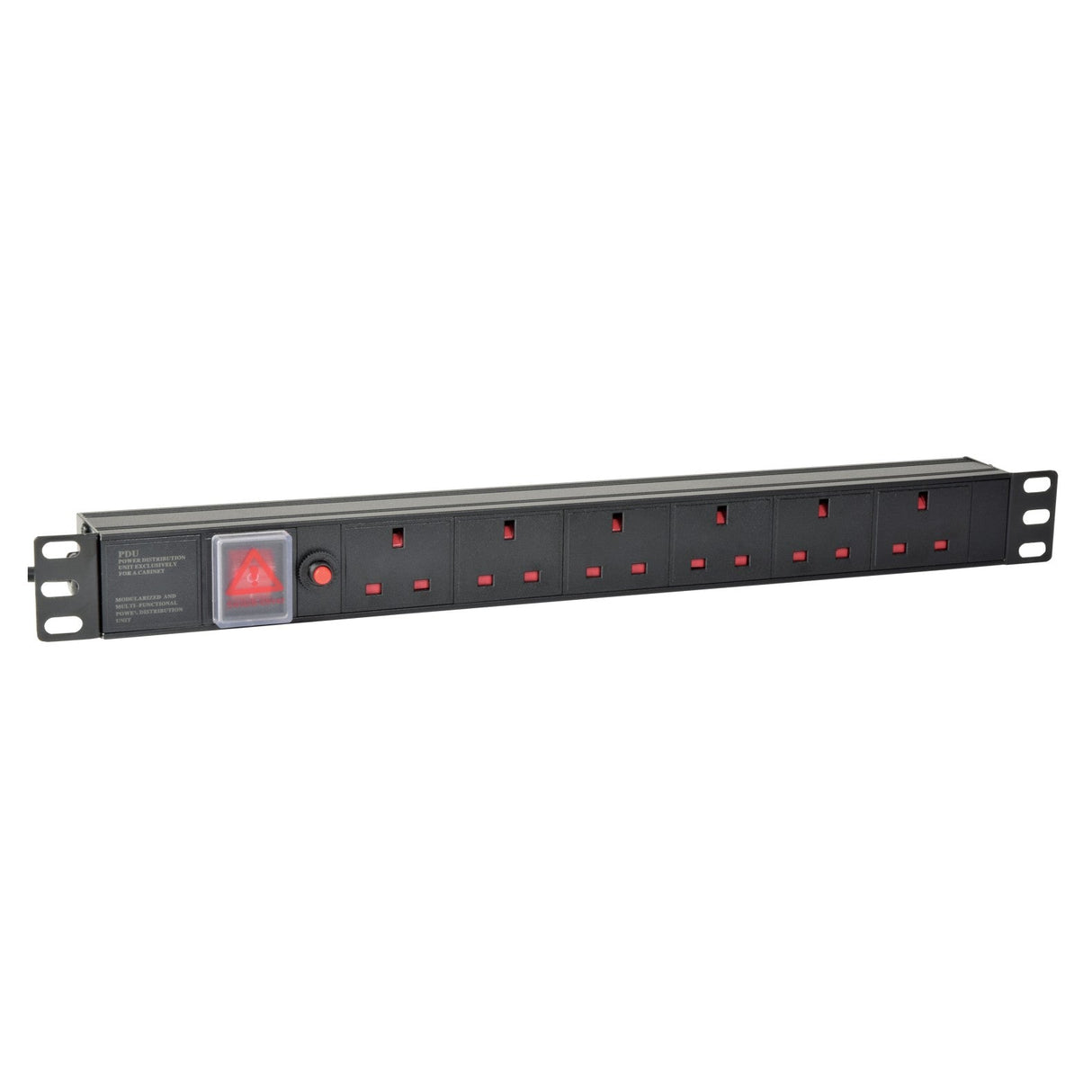 Adastra 1U 6 Gang UK PDU With Breaker 1.8m Lead